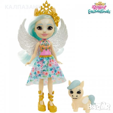 Enchantimals Royal Кукла Пегас Паулина и Wingley GYJ03, снимка 2 - Кукли - 36798447