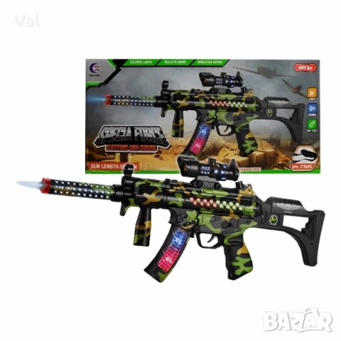 Пластмасова камуфлажна играчка с звук и светлина, снимка 2 - Други - 52406627