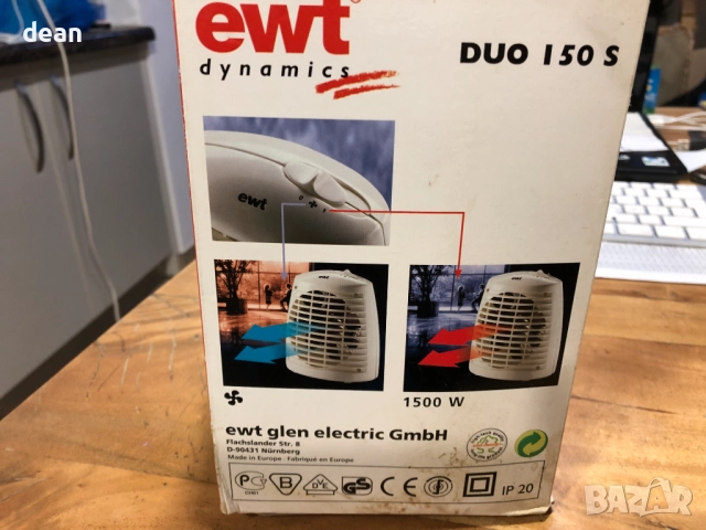 Вентилаторна печка EWT, снимка 3 - Отоплителни печки - 52516120