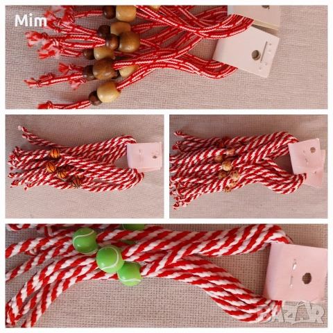 Пижу и Пенда ръчна изработка - Мартеници за ръка,за закичване, снимка 7 - Гривни - 53589507