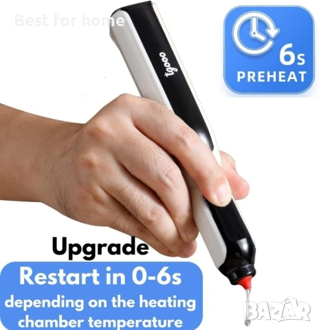 Безжичен пистолет за лепене с бързо нагряване, снимка 2 - Друга електроника - 53055834