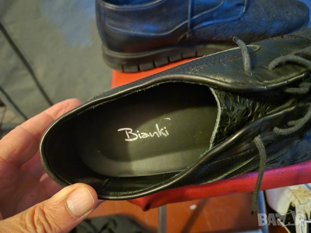 Bianki-естествена кожа-номер44, снимка 4 - Маратонки - 52429811