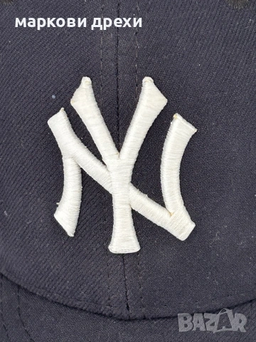 New York Yankees Baseball Hat Cap Fitted 7 1/4 Navy New Era On Field Mens, снимка 5 - Шапки - 53166763