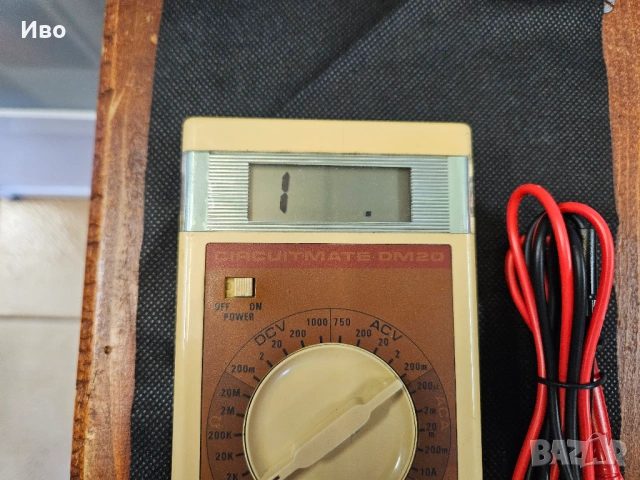 Мултицет Beckman Instruments Circuitmate DM20 Оригинален тайвански мултицет. В отлично техническо съ, снимка 4 - Друга електроника - 53200218