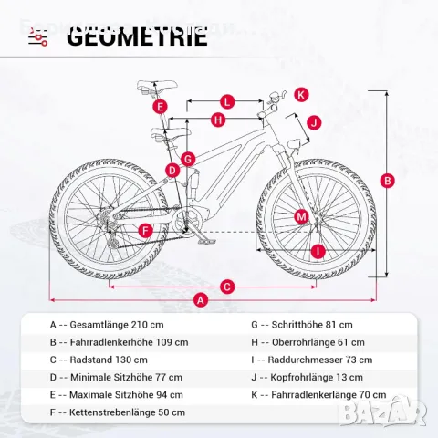 Ново колело E-BIKE Himiway Cobra (D7) neue Version 720Wh LG Akku UVP, снимка 9 - Велосипеди - 47616592