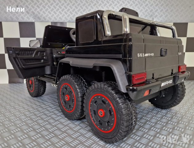 Акумулаторен джип Mercedes G 63 AMG 4x4 12V, снимка 7 - Детски велосипеди, триколки и коли - 43885883