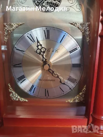 Настолен английски часовник Westminster 4x4. Кварц. В перфектно състояние. Има различни мелдии, крат, снимка 5 - Други - 49371441