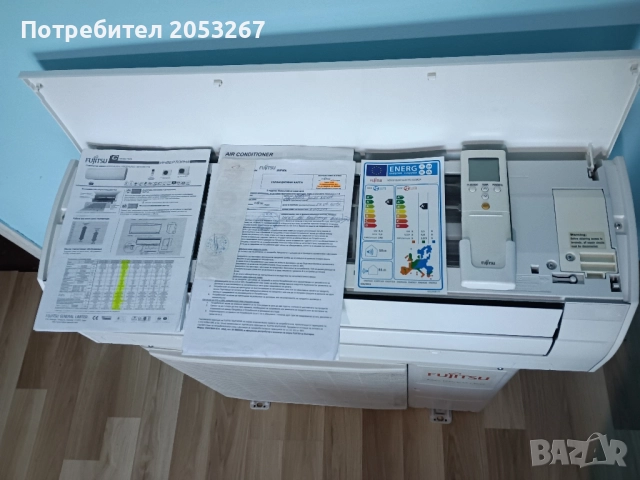 ПРОДАДЕН:Инверторен климатик Fujitsu ASYG12, снимка 3 - Климатици - 51773246