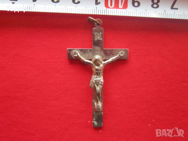 Старинен бронзов кръст , снимка 2 - Колекции - 32800779