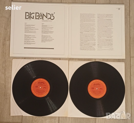 Big Bands' Greatest Hits Двойна плоча-GATEFOLD Издание 🇺🇸 USA 1970г Стил:JAZZ ,BIG BAND Плочата е , снимка 2 - Грамофонни плочи - 53386538