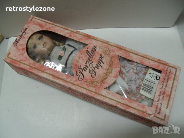 № 6762 стара порцеланова кукла - Nostalgia   - височина 30 см , снимка 5 - Други ценни предмети - 39352551