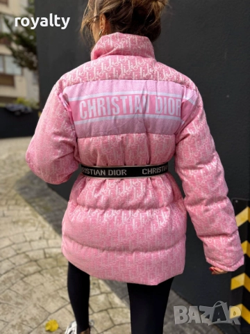 Christian Dior НА ЕДРО Розово Зимно Дамско Яке  , снимка 4 - Якета - 52824724