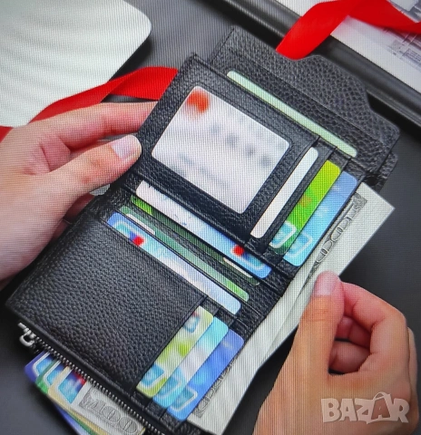 Луксозен мъжки портфейл GERUOLA от естествена кожа., снимка 7 - Портфейли, портмонета - 53256955