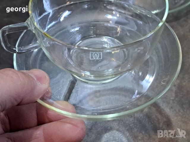 немски стъклен сервиз за чай Jenaer glas   20/1, снимка 7 - Сервизи - 49108808
