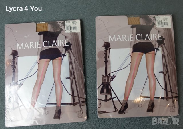 Marie Claire M размер дамски луксозен чорапогащник с розов ръб отзад , снимка 4 - Бельо - 43474017