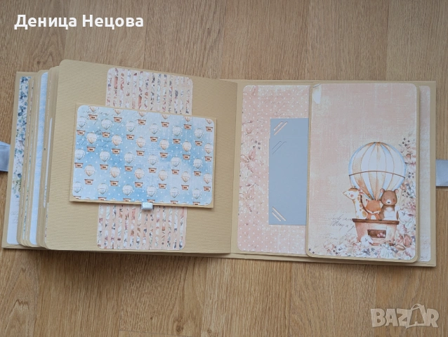 Детски ръчно изработен албум за снимки, подарък за погача, подарък за дете, рожден ден, снимка 8 - Други - 53428211