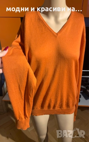 Мъжки пуловер Hugenberg, фина вълна мерино, снимка 2 - Пуловери - 52968637