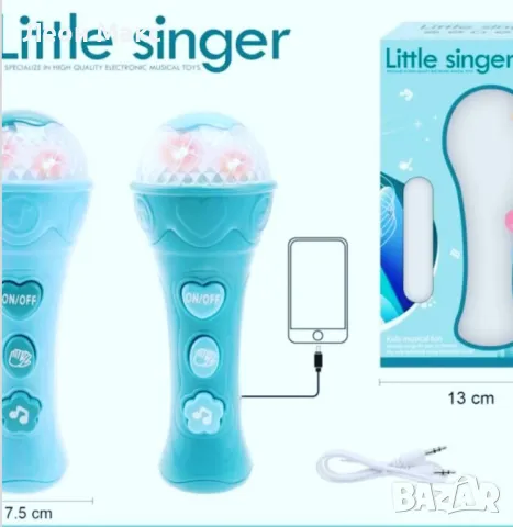 Детски Микрофон за караоке, снимка 2 - Музикални играчки - 48202761