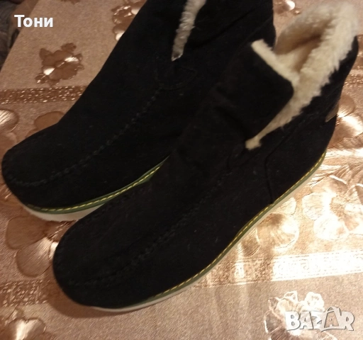 Нови Дамски Зимни Боти Изцяло от Натурален Велур 38 