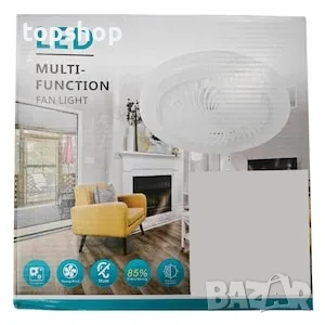 Модерен LED таванен вентилатор с осветление, снимка 2 - Лампи за таван - 50493274