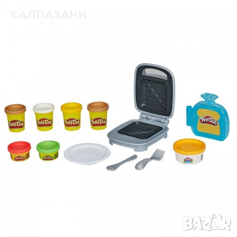 PLAY-DOH KITCHEN CREATIONS Преса за сандвич E7623, снимка 2 - Пластелини, моделини и пясъци - 32662290
