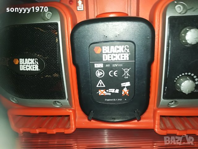 black & decker radio+battery+charger 2805212048, снимка 5 - Други инструменти - 33031672