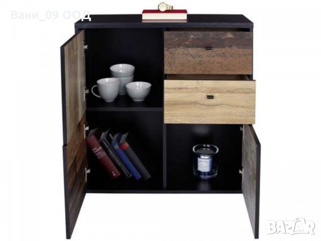 Разноцветен винтидж скрин, снимка 4 - Скринове - 32753209