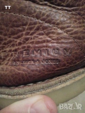 Jack &Jons PREMIUM естествена кожа, снимка 7 - Мъжки боти - 27812381