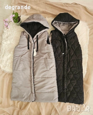 Двустранно дълги дамски елеци , снимка 3 - Елеци - 51852891