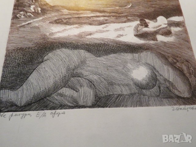 картина, еротика  Две фигури  - Голи тела, Страст, копнеж и очакване в една картина  - 18+, снимка 3 - Картини - 27557699