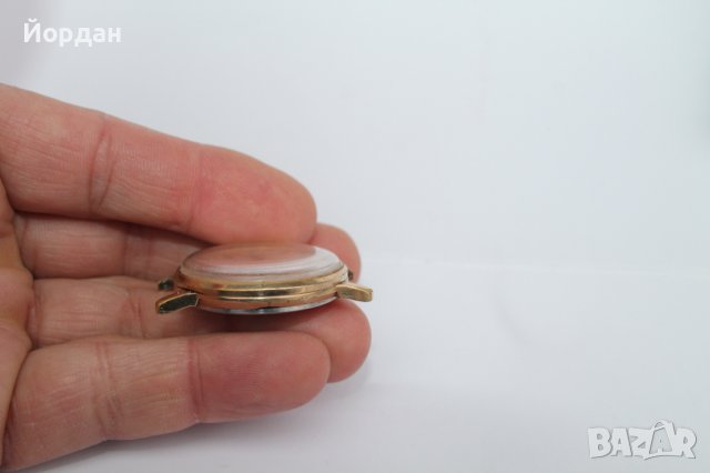 СССР ''Полет'' 17 камъка позлатен, снимка 3 - Антикварни и старинни предмети - 39286473