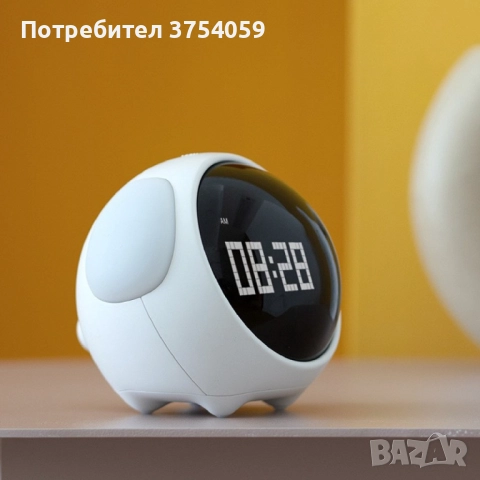 Емоджи часовник-аларма с голям цифров дисплей , снимка 4 - Друга електроника - 52385888