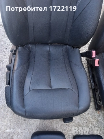 Предни кожени седалки и задни подглавници BMW F31, снимка 5 - Части - 52263771