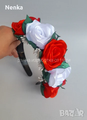 Венчета, китки,шноли за народна носия , снимка 4 - Аксесоари за коса - 50764933