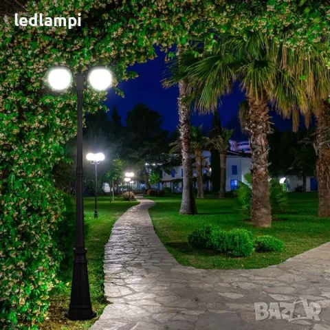 Градински Стълб Двоен 200cm - ПРОМОЦИЯ, снимка 7 - Външни лампи - 50127348