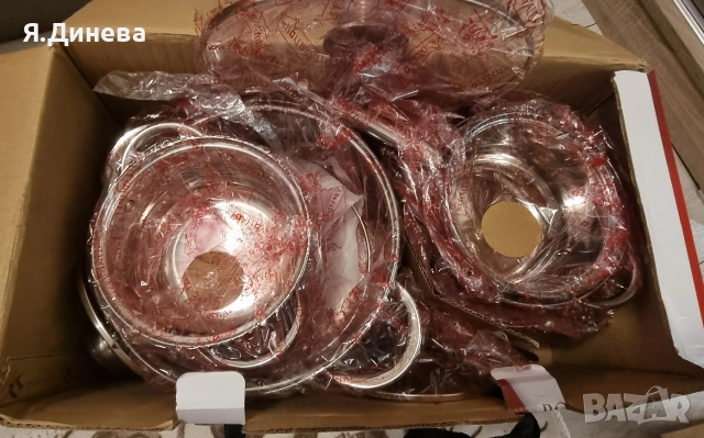 Комплект тенджери от 12ч с двойно дъно, снимка 3 - Прибори за хранене, готвене и сервиране - 52929479