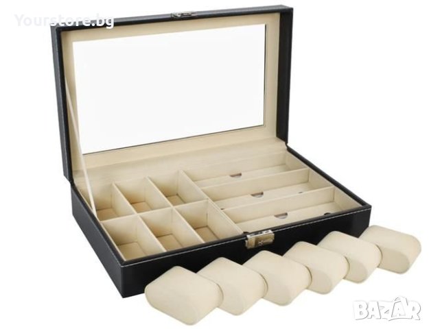 Луксозна кутия за съхранение на часовници и очила, снимка 8 - Декорация за дома - 43122183