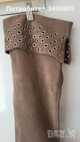 Дамски пролетни чизми от естествен велур , снимка 3 - Дамски ботуши - 43924819