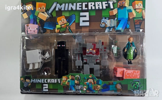 Minecraft 2 - Комплект 5 бр. фигурки / 2 модела + аксесоари