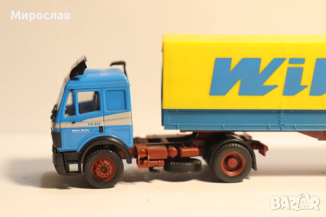 HERPA 1:87 H0 MERCEDES WILLI BETZ КАМИОМН МОДЕЛ КОЛИЧКА, снимка 2 - Колекции - 52965305