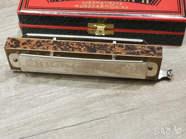 Хармоника M Hohner "CHROMONIKA II" с оригинална кутия 1945г, снимка 8 - Други - 38775403