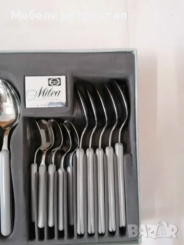 Това е изключително стилен комплект прибори за хранене Milva с отличителен дизайн., снимка 7 - Прибори за хранене, готвене и сервиране - 50376757