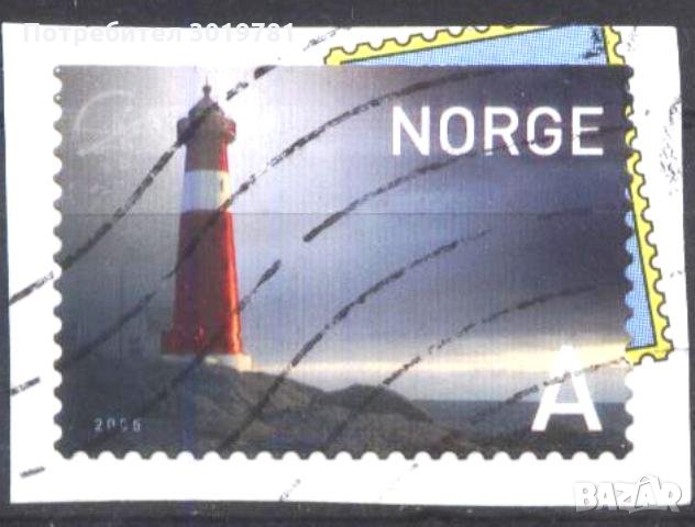 Клеймована марка върху хартия Морски Фар 2005 от Норвегия, снимка 1 - Филателия - 32917148
