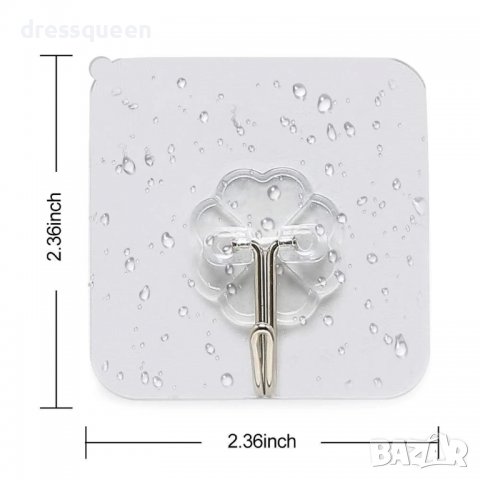 2932 Пластмасови самозалепващи се закачалки тип кука, снимка 7 - Други стоки за дома - 37265915