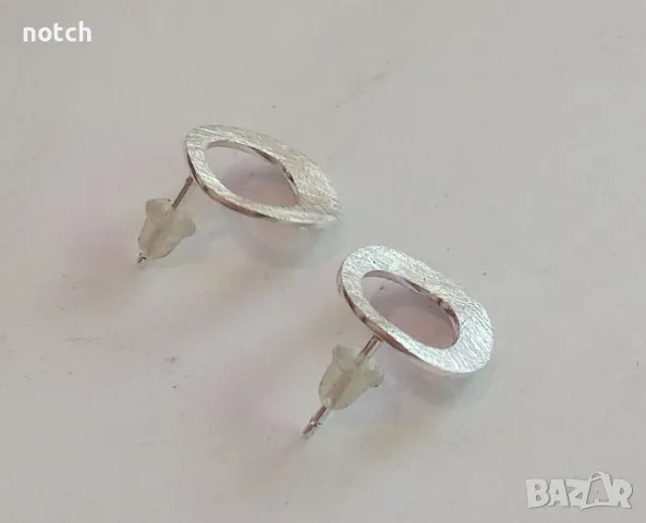 Сребърни обеци, снимка 5 - Обеци - 49974672