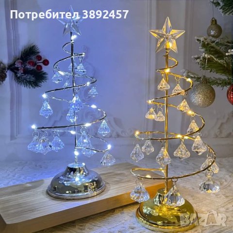 Коледна елха с ефект от диаманти, снимка 1 - Декорация за дома - 42933578