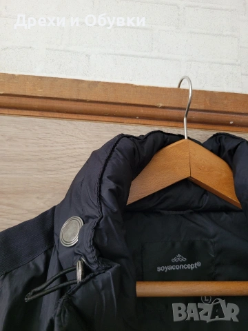 Черно дълго зимно яке , снимка 5 - Якета - 51800159