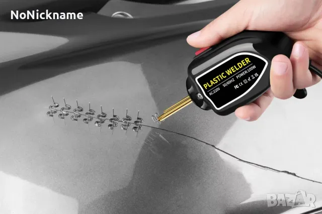 100W Поялник пистолет за лепене на пластмаса + 1200бр. скоби / Plastic Welding Gun Welder, снимка 7 - Поялници и запояване - 35946322