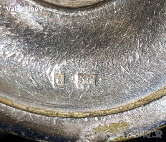 Старинна посребрена чаша , снимка 4 - Антикварни и старинни предмети - 35228914