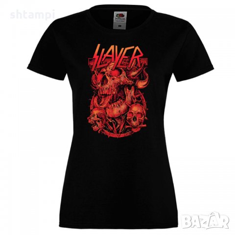 Дамска тениска Slayer 22, снимка 2 - Тениски - 32876791